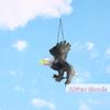 1 Pièce Figurine Aigle d'Extérieur Suspendue Répulsif Oiseaux Aigle en Plastique Ornement Aigle Oiseau Volant Vif Leurre Faucon Épouvantail de Jardin