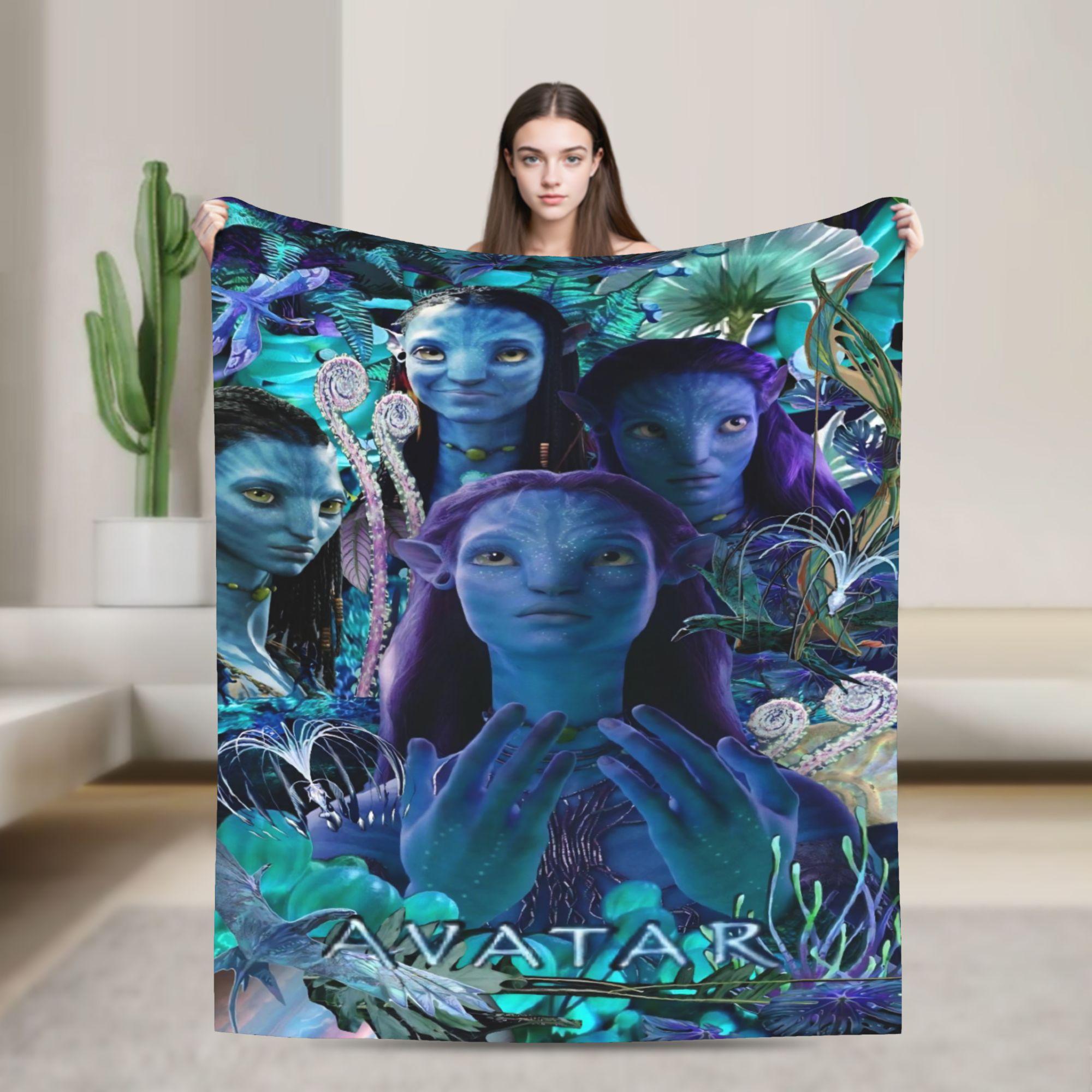 

Avatar Movie Blankets Neytiri Jake Sully Wool Throw Blanket Summer Air Conditioning Personalised Soft Warm Bedspreads 150x200cm