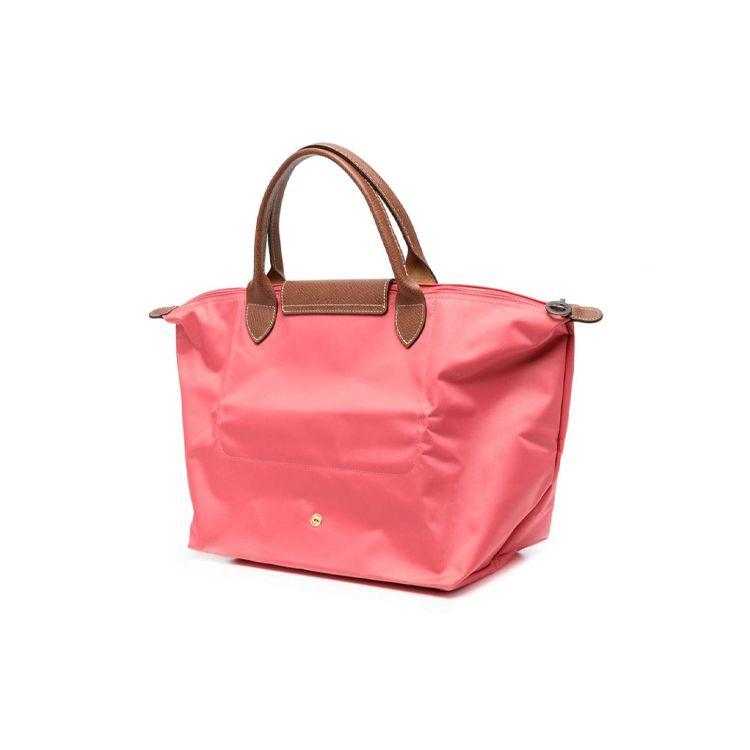 Longchamp Le Pliage 29 Solid Color Embossed Logo Large Capacity Zipper Closure Nylon Dumpling Tote Bag Medium Women tote bags Coral-Pink 1623089P76