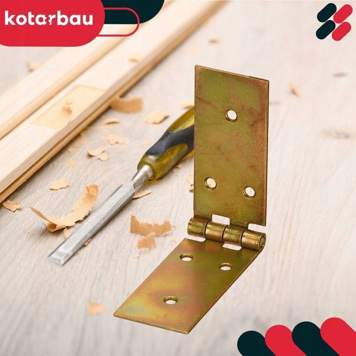 Charnière De Caisse KOTARBAU Charnière De Meuble, De Table Roulée, D'armoire, De Porte - Fabriquée En Métal - 150 X 35 Mm - 10 Pcs