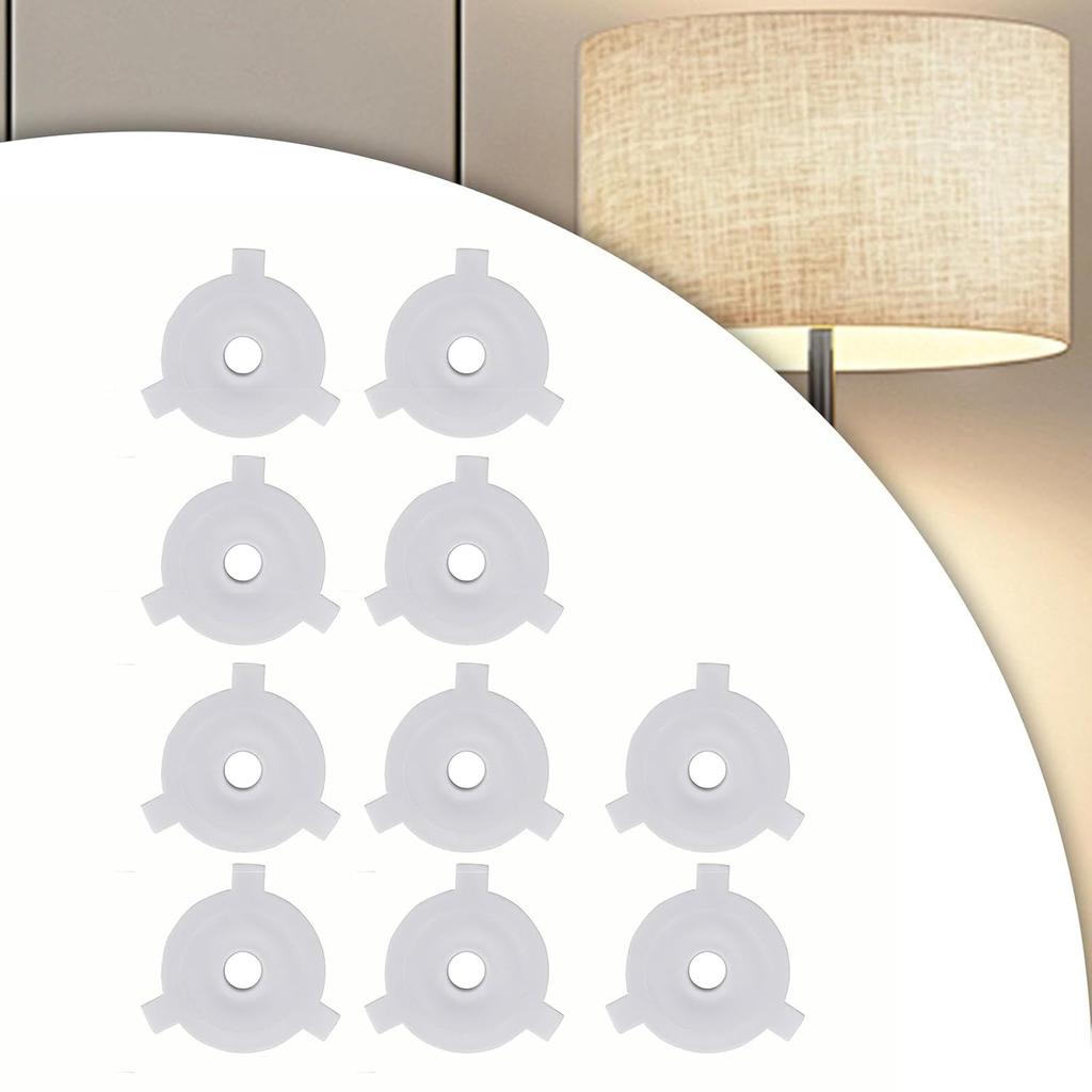 10 Pieces Lamp Shade Reducer Rings,Lampshade Rings Converter,Lamp Accessories,Light Shade Replacement Washer Adapter, E27 to 11mm