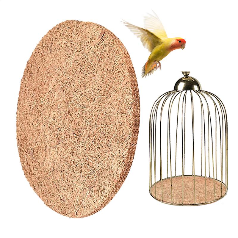 Pigeon Nest with Brown Cushion Round Bird Cage Nesting Pigeon Mat Bird Nesting Pads Coconut Fiber Bird Cage Box Liners China Mainland