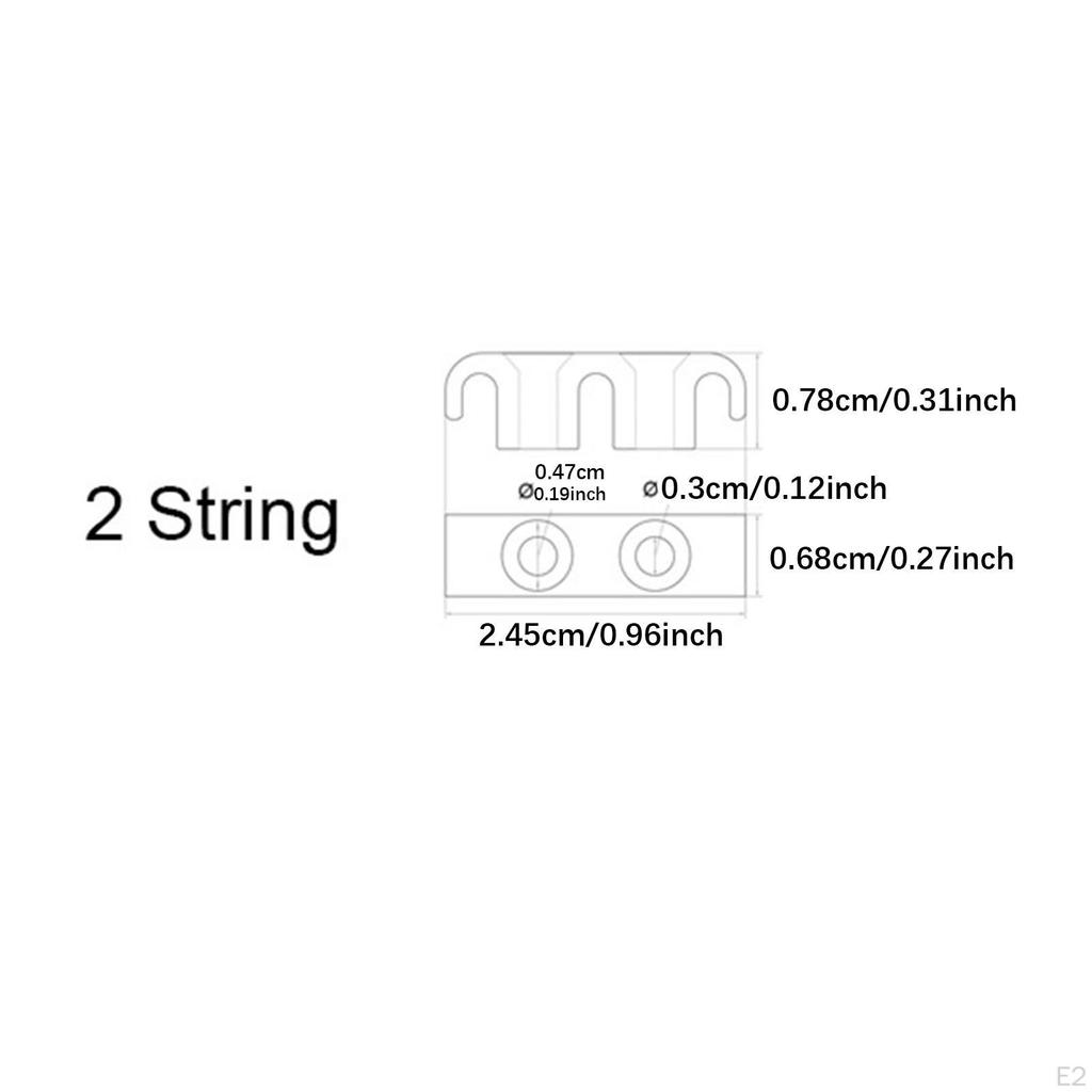 String Retainer with Mounting Screws for Guitar Parts