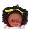 12 Inch Lovely Simulated Black Girl Doll African Baby Doll Kid   Toy Birthday Gift