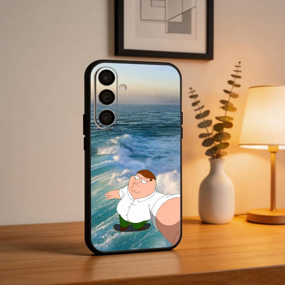 F-Family F-Funny G-Guy Phone Case For Samsung A73,72,71,A52,51,40,41,A22,A32,31,A13, Soft Black Shell Samsung a72