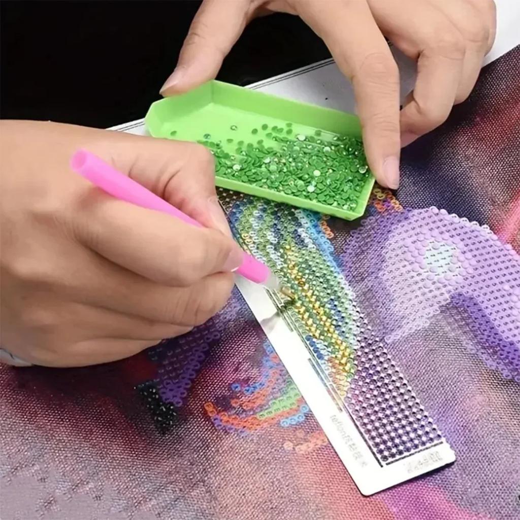 Low Viscosity Stainless Steel Diamond Painting Ruler Fix Tools Diamond Embroidery Adjustment Corrector Crafts Assist Accessories