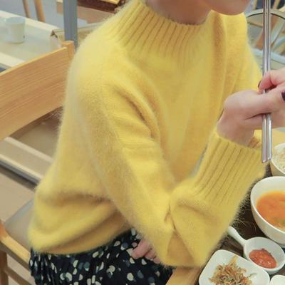 Pull en cachemire tricoté de base pour femmes, pull doux, vêtements amples et décontractés, mode coréenne