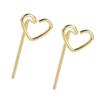 Herzförmige Ohrstecker Glänzend Stilvoll Exquisites Design Legierung Modische Ohrstecker für den täglichen Gebrauch Party Gold