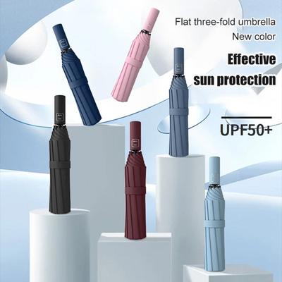 Business Men's Automatic Umbrella Oversized Wind-resistant Folding Umbrella Rain and Shine Dual-use Vinyl Technology Sunscreen