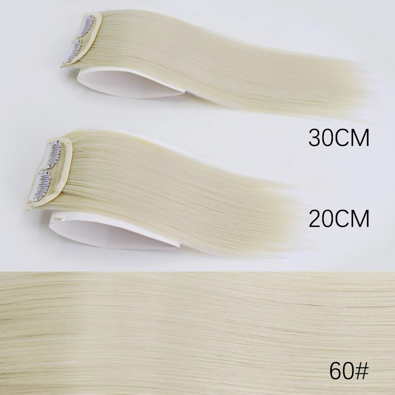 

AZQUEEN Synthetic Hair Pads 20/30CM Clip In Hair Extensions Natural Invisible Hair Piece Thinning Hair Adding Hair Cushion 30CM&1pc