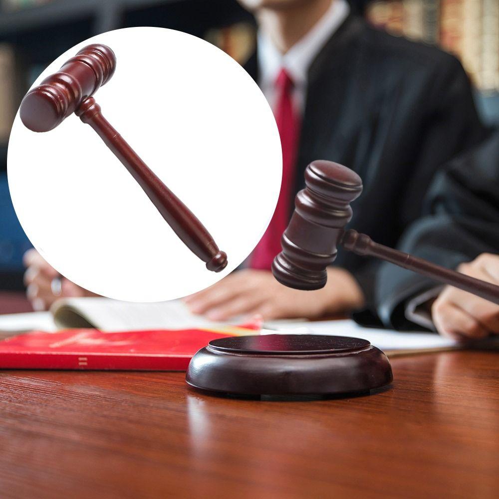 Handcrafted Delicate Wooden Judge Hammers Sound Hand Tools Sound Block Wood Gavel Hammer Gift Knock Auction Hammer