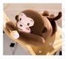 Cute Banana Monkey Plush Toy & Pillow with Long Arms - Multifunctional Curtain Holder