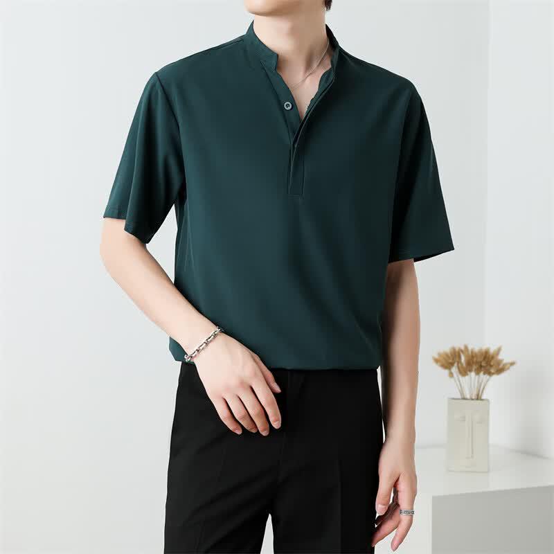 JEEP SPIRIT Men s Quick-Dry V-Neck Short Sleeve Shirt 2XL