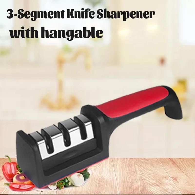 Professional 3/4 Purpose Knife Sharpener Multi-Kitchen Knife Scissor Sharpening Stone Hand-Held Quick Knife Sharpener Tool