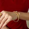 Elegant Gold-Plated Zircon Elastic Bangle: Korean-European Style Women's Jewelry