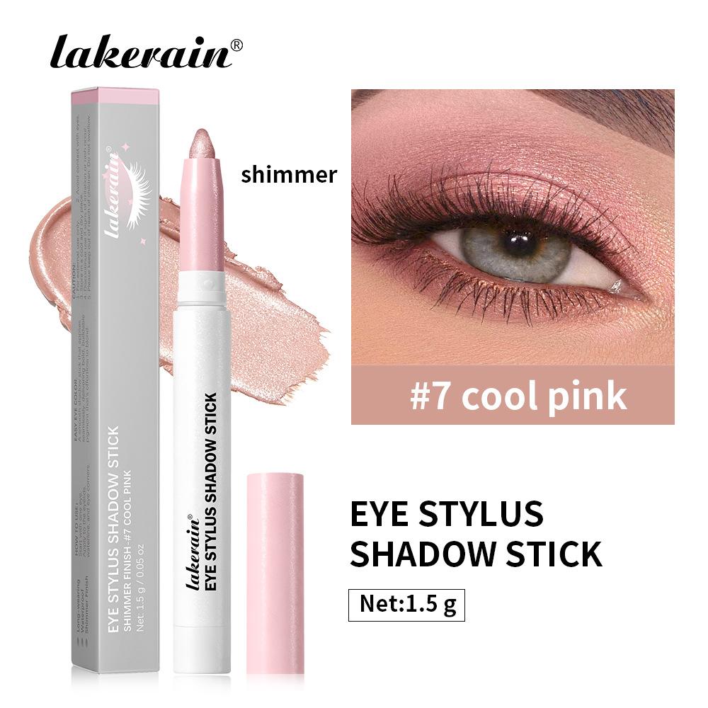 Lakerain Eye Stylus Shadow Stick Plum Bronze 1.5g Shimmer Eyeshadow Pencil Waterproof Long-Lasting Creamy Eye Makeup Cosmetic for Women