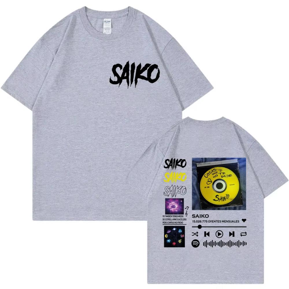 

Rapper SAIKO Album Merch T Shirts Fashion Hip Hop Oversized Short Sleeve T-shirt Men Women Cotton Clothing T-shirts 3XL
