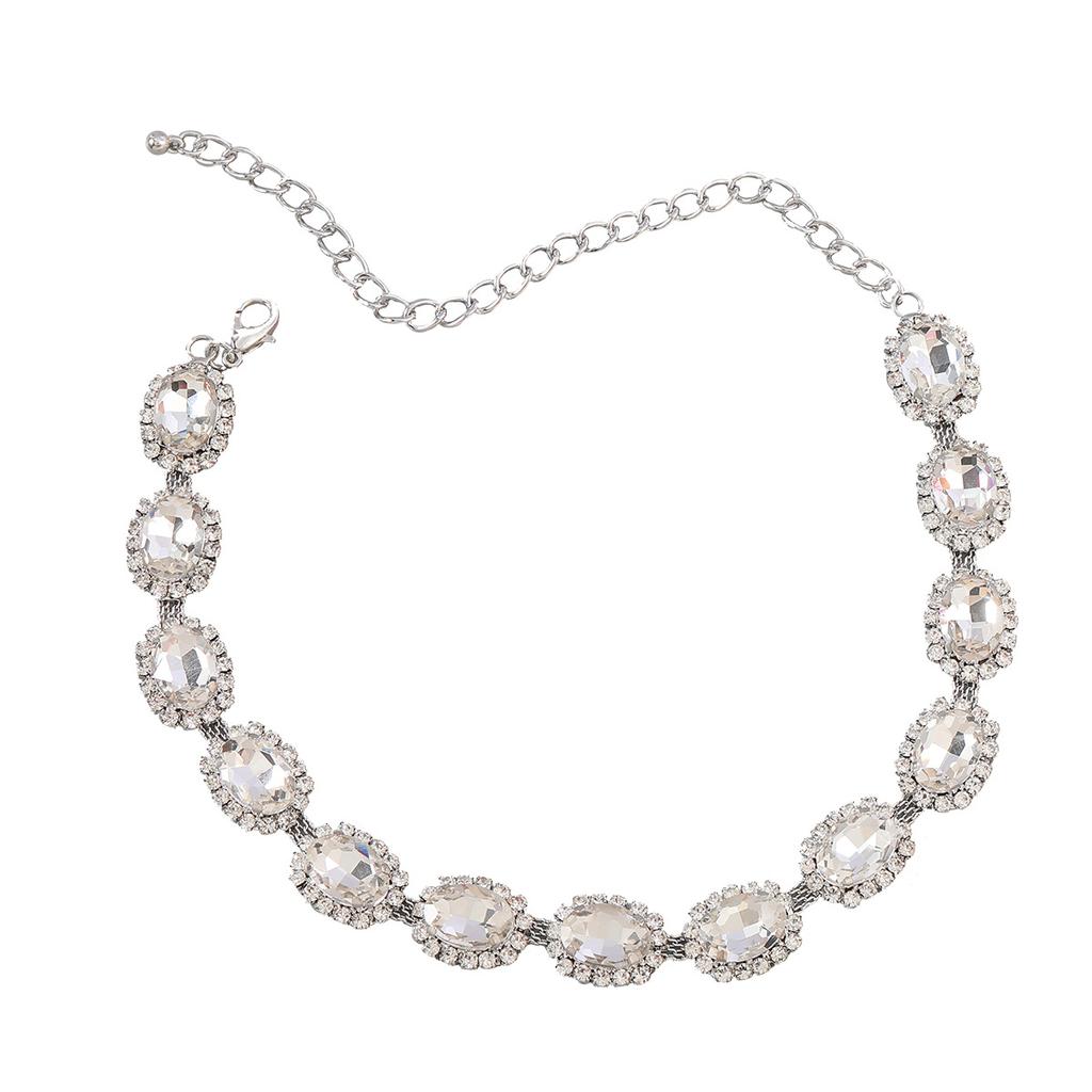 Collier ras du cou en strass pour femmes, bijoux Vintage en cristal