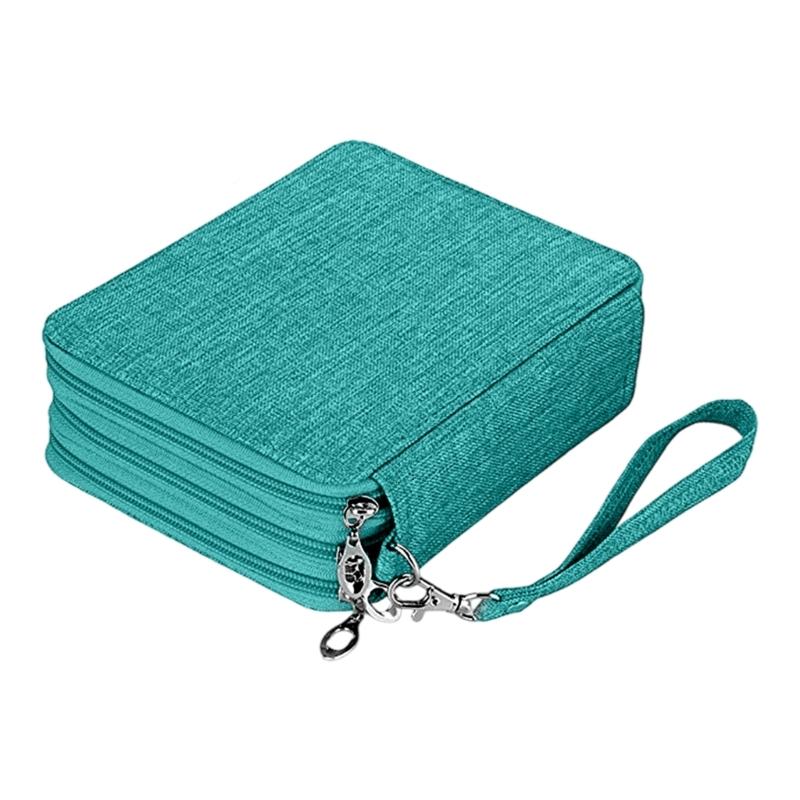 W89C Pencil Case Portable Pencils Organiser Pen Bag Stationary Case Coloured Pencils Holders for Girls Boys Adults