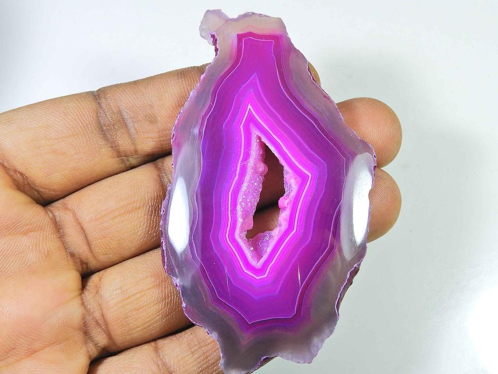 184Cts Dyed Druzy Agate Fancy Healing Crystal Cabs Loose Gemstone 45X77MM SK-2290