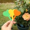 100PCS Heart Shaped Plant Growth Label Reusable Nursery Markers  Garden Flower Pots