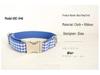 Blue Plaid Dog Collar - Unique Personality Pet Accessory