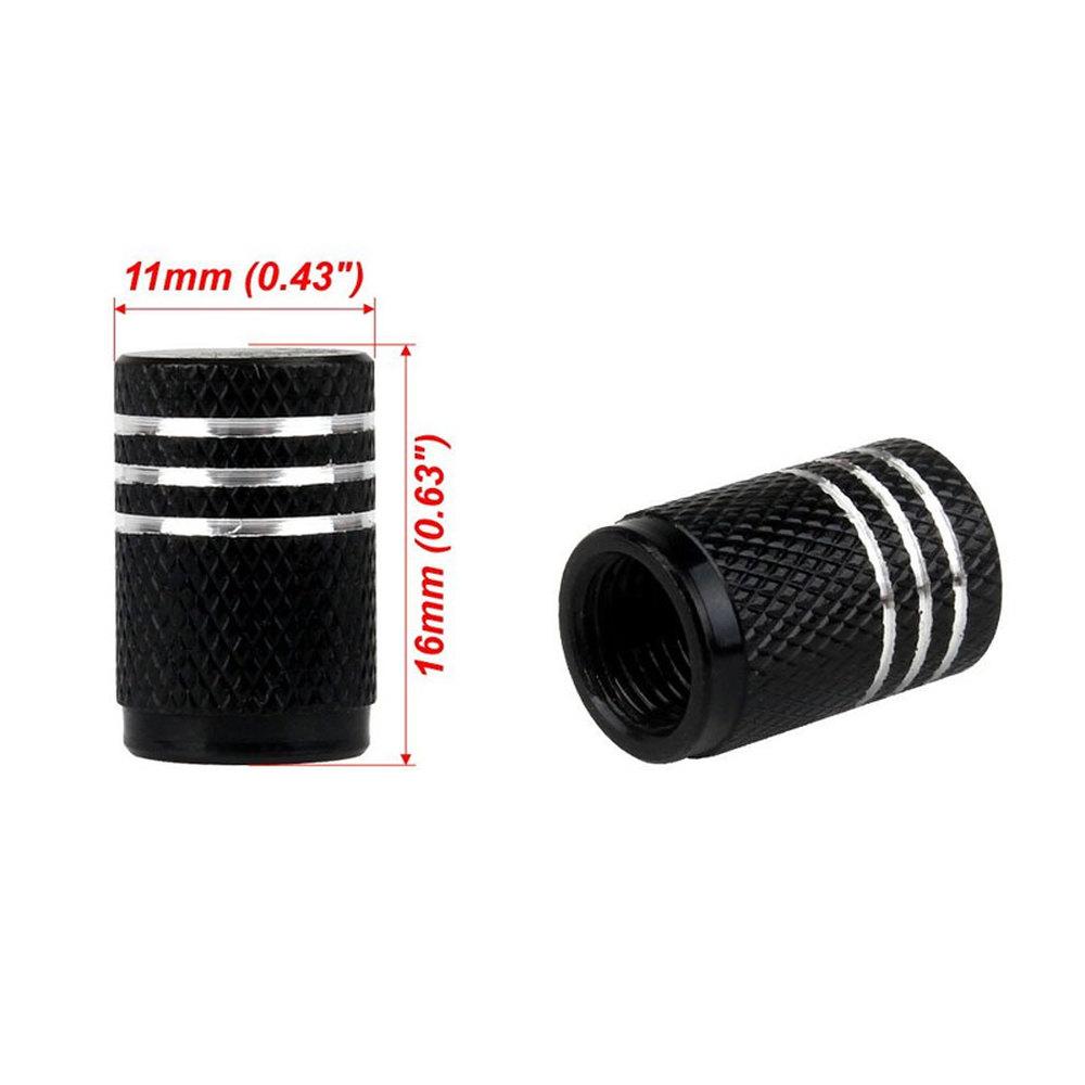 DSYCAR 4Pcs/Lot Universal Alu-Alloy Tire Valve Caps for Car Truck Motorcycle Bicycle Valve Stem Cover Tire Accessories Valve Stems 1