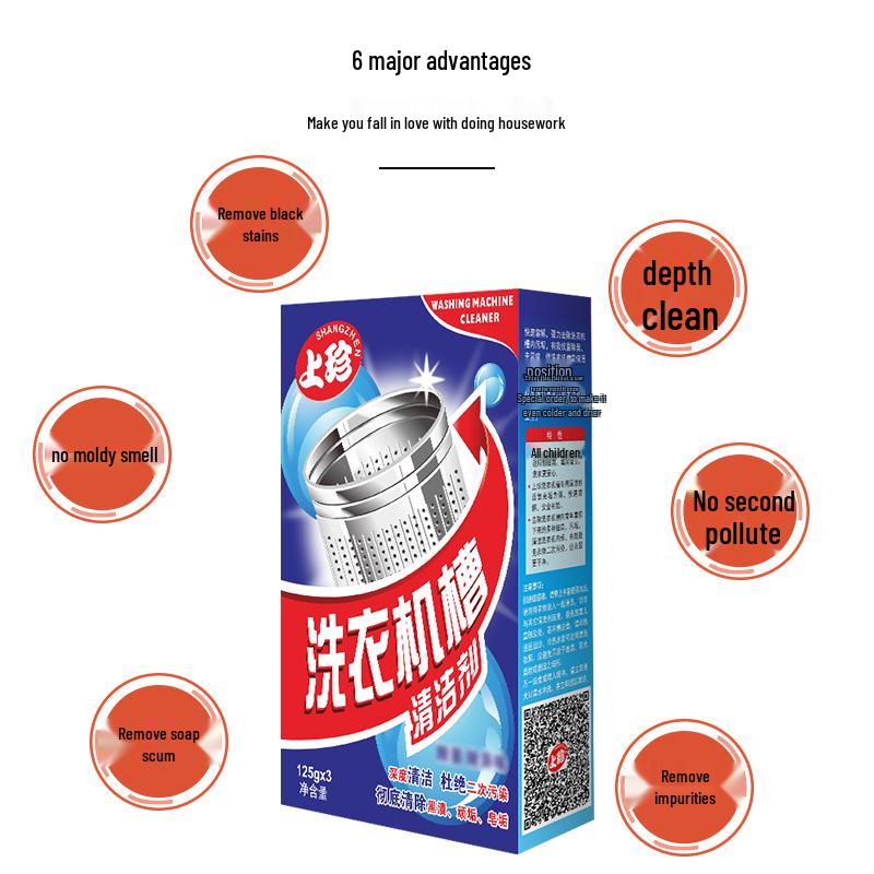 Fully Automatic Washing Machine Deep Cleaning Descaler Sachets