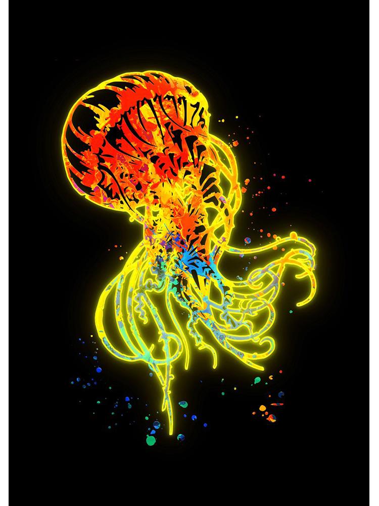 Neon-Design, niedliche Tiere, Poster, Leinwandgemälde, Flamingo, Hirsch, Giraffe, Katzen, Wand-Kunstdruck an der Wand, modernes Kinderzimmer-Dekor