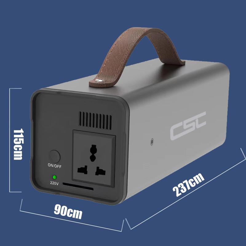 CSC Solar Generator 100V To 240V AC 200W Portable Power Station 220V Emergency Power Supply Electric Station for Home