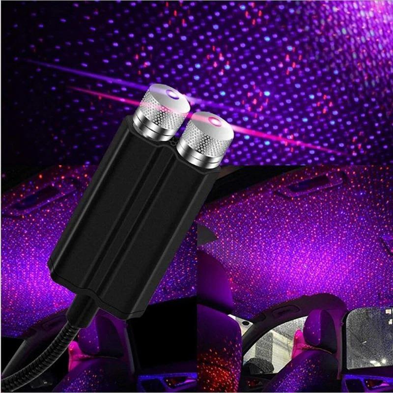 USB Car Roof light LED Babysbreath Atmosphere light Ambient LED Projection lamp LED Starry Sky Night Light Car Decorative light