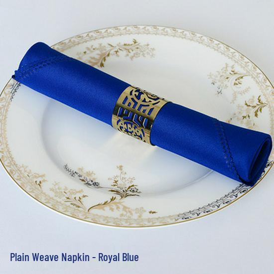 Pure Solid Color Hotel Restaurant Napkin - Red, White, Blue Flower Folded Design