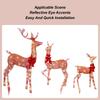 Reindeer Decor Festive 2D Acrylic Ornament Outdoor Lighted Deer Family Decor For Party Tradition Holiday Celebration Family