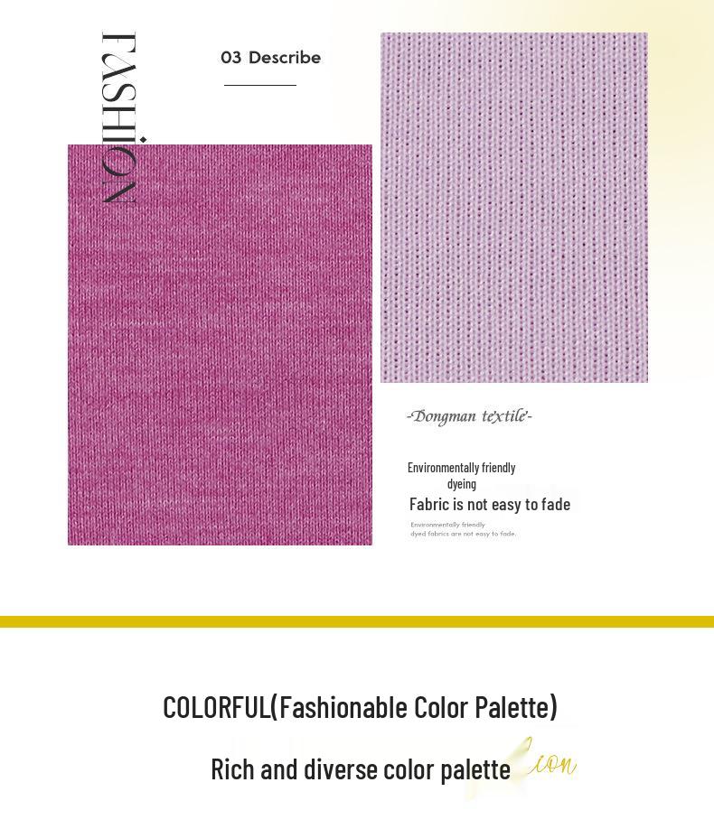 350g Polyester-Spandex Thick Knit Double-Sided Stretch Air-Layer Fabric