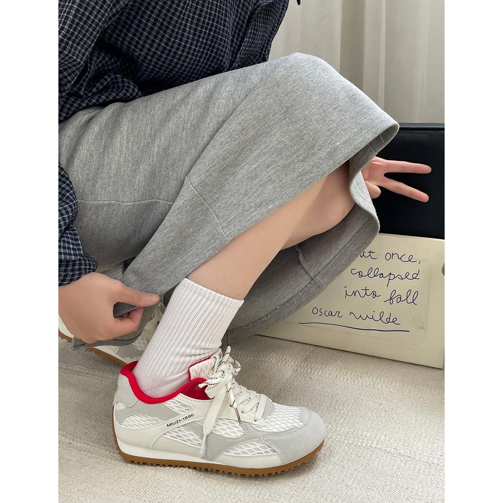 Mesh Breathable Forrest Gump Shoes Women's Single Shoes 2025 Summer Round Head Flat Bottom Not Tired Feet Casual Mountaineering Women's Moral Traini