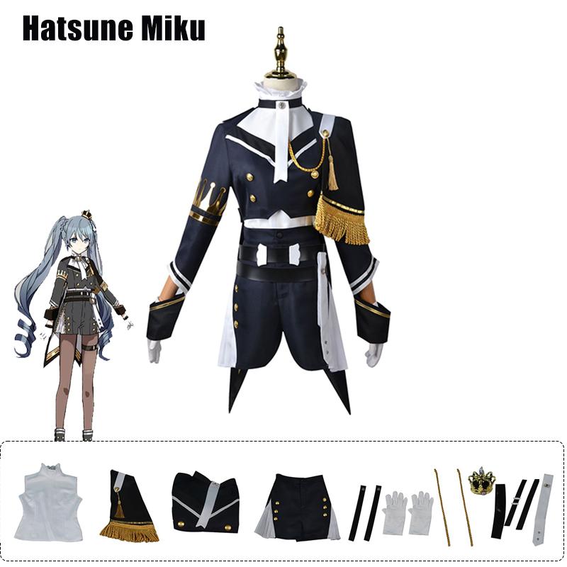 

Мику Косплей Хацунэ Костюм Хэллоуин Военная форма Костюм Маскарадная вечеринка S