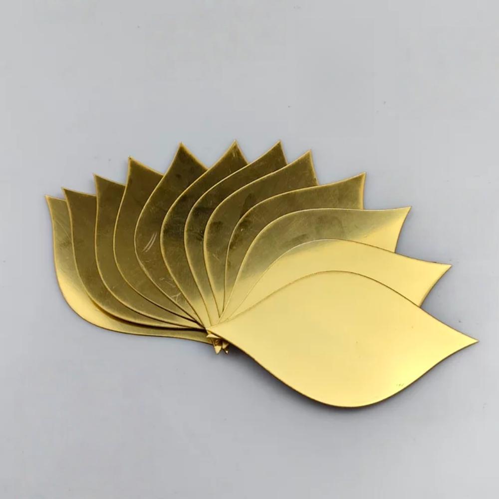 

6/12/24pcs Self-Adhesive Acrylic Wall Decals, Easy to Install 3D Wall Art, Perfect for Small Space Expansion in Living Room 6pcs золотой