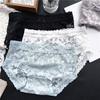 Ladies Spring and Summer Lovely Cotton Ice Screen Lace Panties