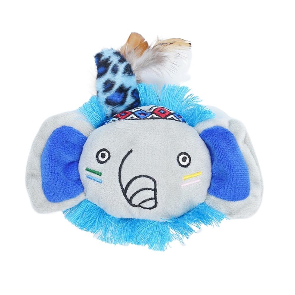 Funny Catnip Chew Teething Relief Feather Tassel Interactive Cat Self Play Biting Texture Feather Interactive Play
