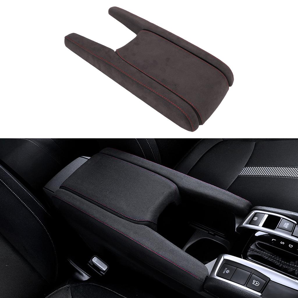 Armrest Cover Suede Interior Center Console Armrest Box Panel Cover Trim for   10th Gen 2016 To 2020