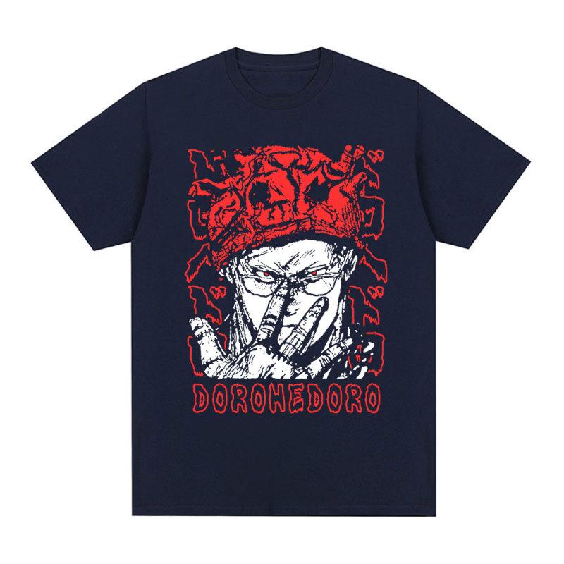 Japanese Anime Dorohedoro T-Shrit 90s Manga Shin Kaiman Print Short Sleeve T-shirts Men Women Fashion Casual Oversized T Shirts