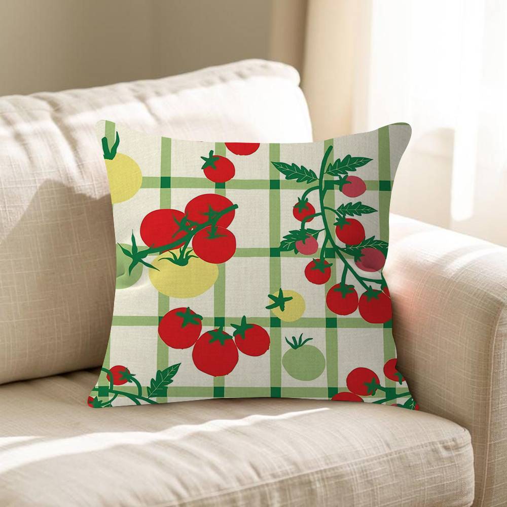 Pink Tomato Tins Retro Pillowcases Home Bedding Decorative Pillow Cover Wedding Super Soft Pillow Case