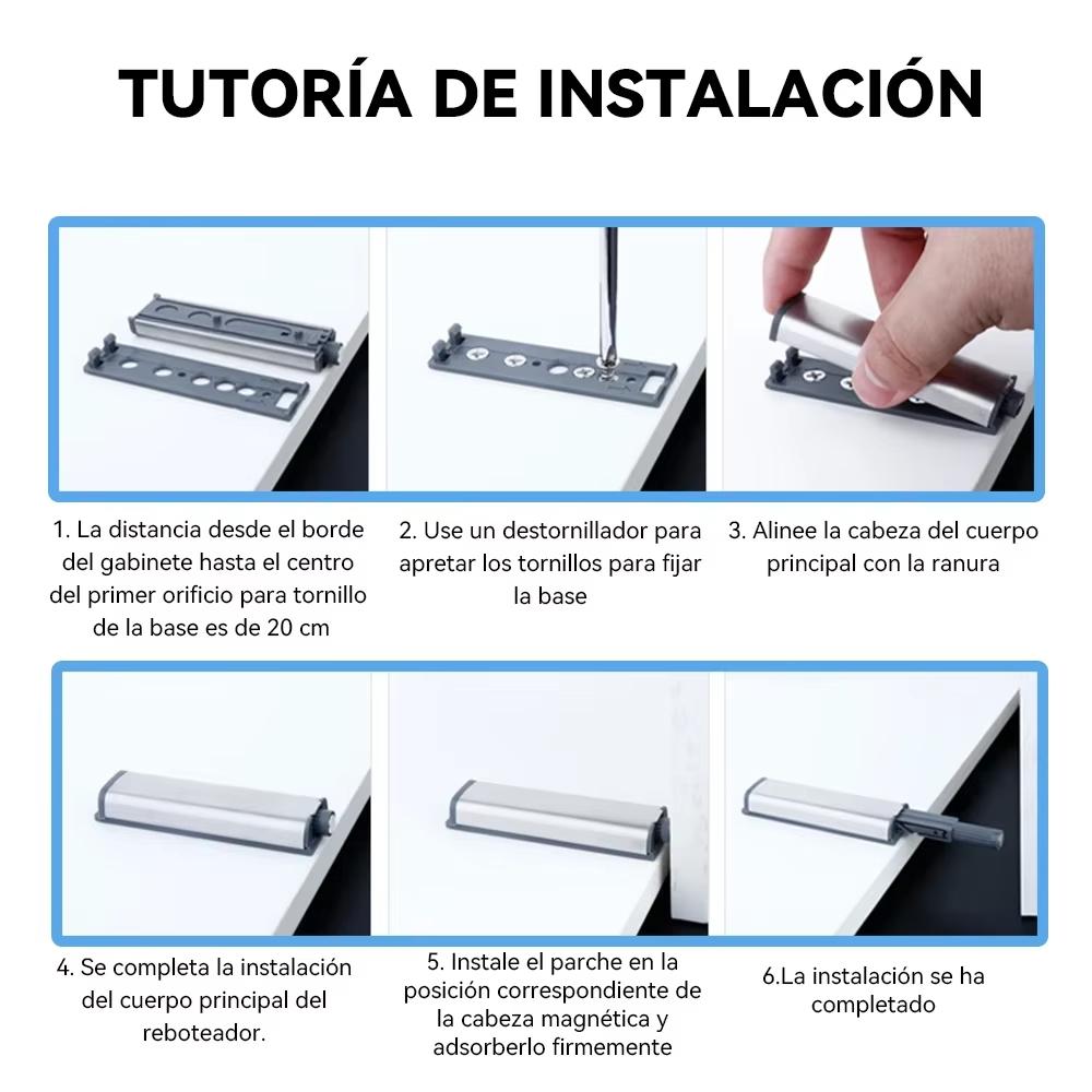 10/20 Pack Magnetic Push Latches for Cabinets Push To Open Cabinet Hardware Push Touch Latch Kitchen Door Push