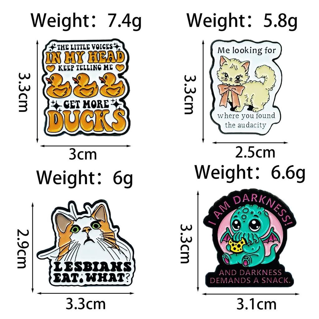 Cute Cartoon Cat Brooch with Bow Badge for Backpack & Clothing Decoration