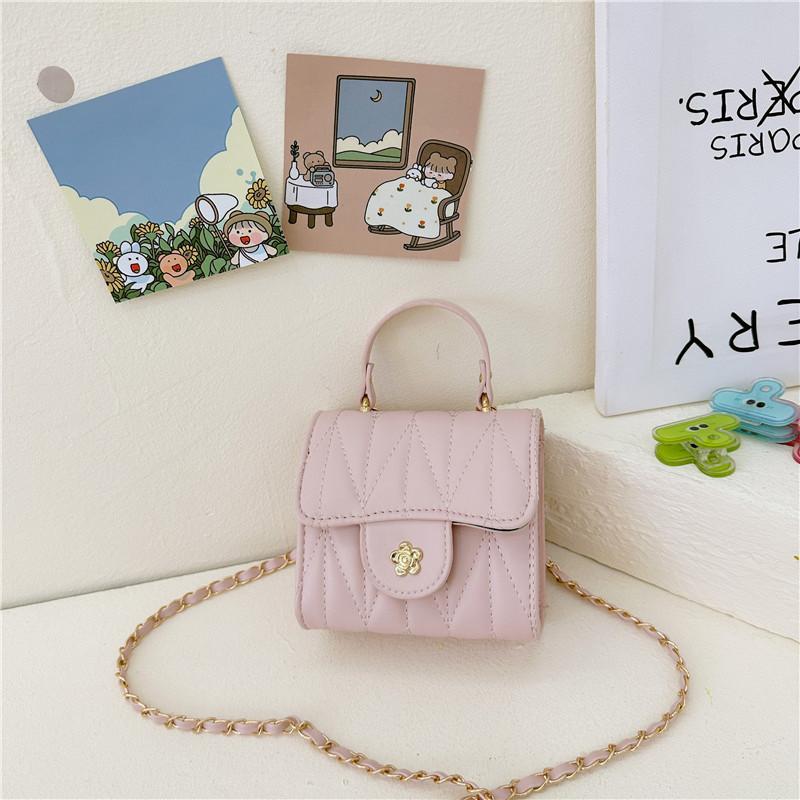 Stylish Toddler Girls Mini Shoulder Bag In Vibrant Colors With Chain Strap