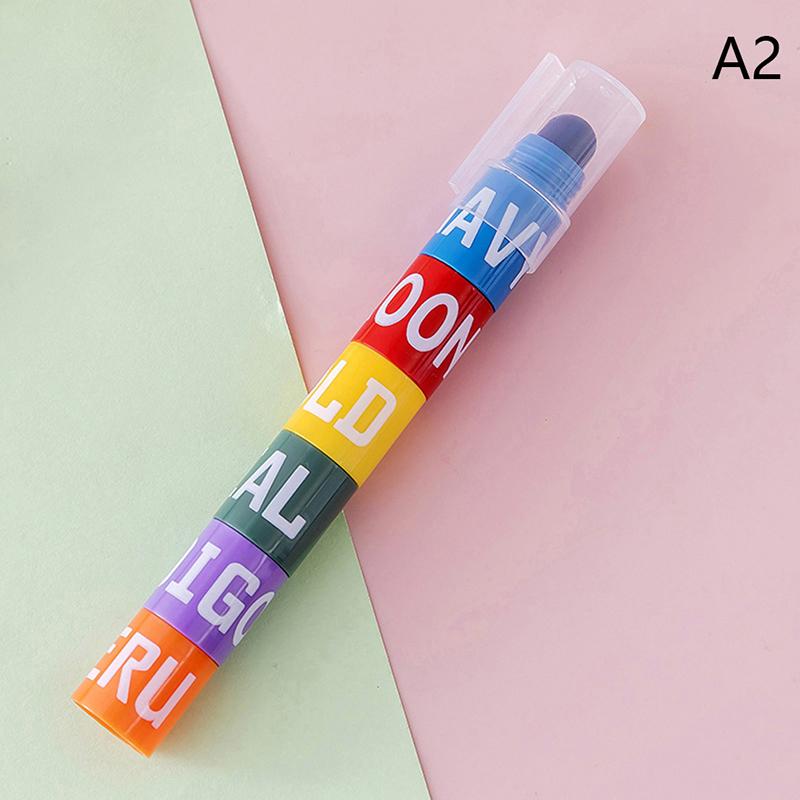 6 Colors Splice Mini Highlighters Vintage Candy Colors Gel Highlighters Gel