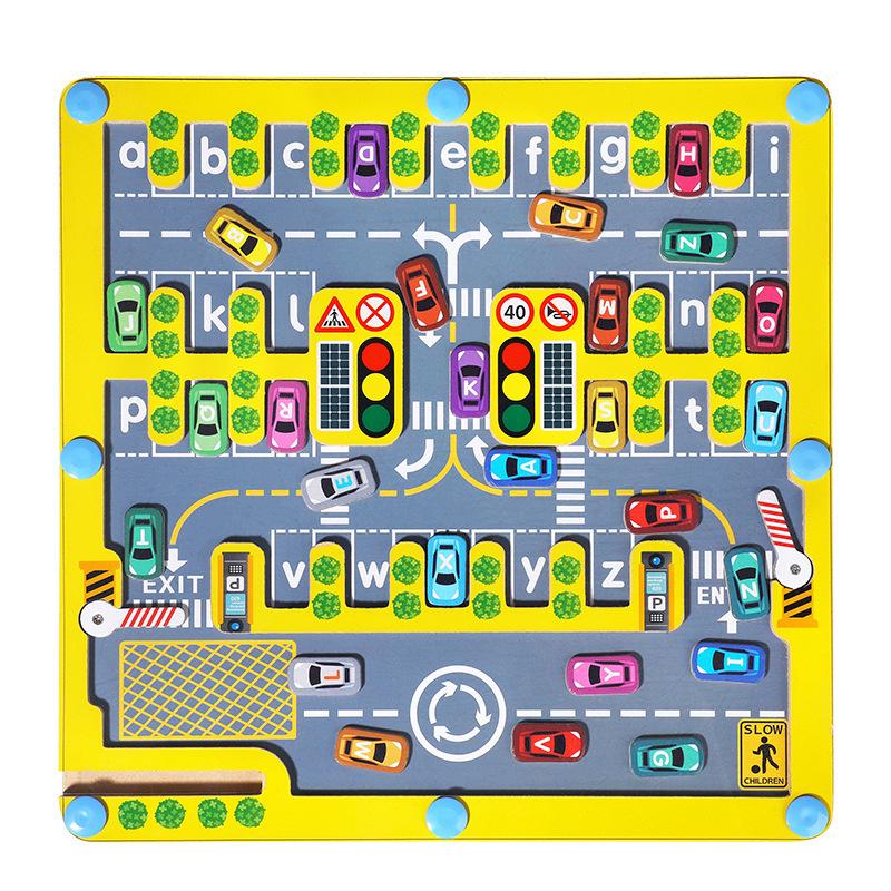 CPC Magnetic Letter Matching Maze: Kids' Educational Wooden Sorting Puzzle