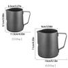 Craft Milk Jug Milk / Coffee Frother  Container Milk Frothing Pitcher Milk Foam Cup Frothing Jug