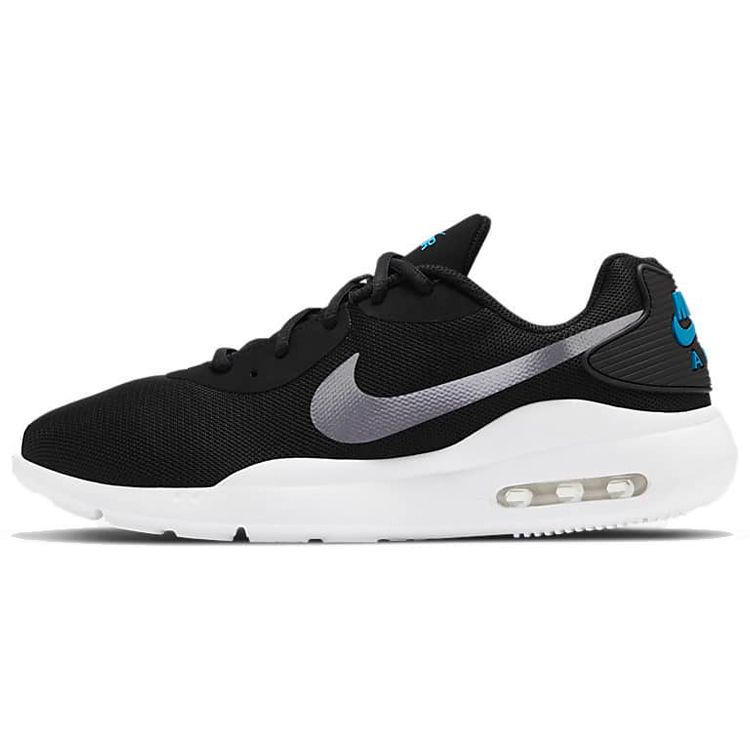 

Nike Air Max Oketo Black Cool Grey Мужские кроссовки Laser-Blue White Metallic-Cool-Grey AQ2235-015