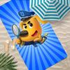 S-Sicherheitssheriff Labrador Handtuch Polyester Strandhandtuch Schnelltrocknend Sandfrei Badetuch für Sommer Pool Reise Urlaub